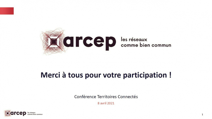 Conférence Territoires connectés, 8 avril 2021