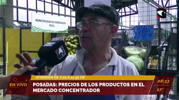 Precios de los productos en el Mercado concentrador de Posadas