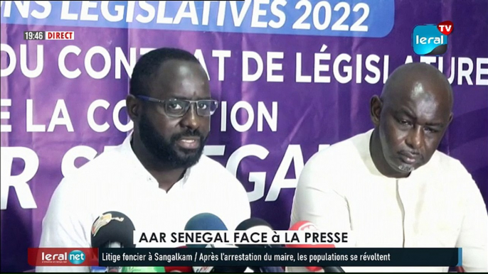 EN DIRECT: COALITION AAR SENEGAL FACE à LA PRESSE