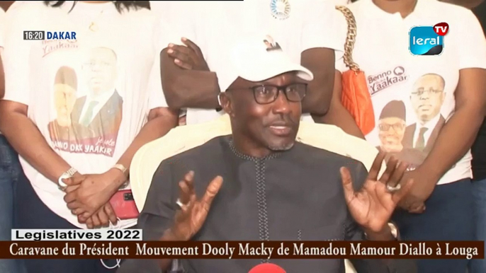 Caravane du Président  Mouvement Dooly Macky de Mamadou Mamour Diallo à Louga suivi un point de presse