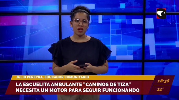 La escuelita ambulante "Caminos de Tiza" necesita un motor para seguir funcionando. Entrevista con Julio Pereyra, educador comunitario.