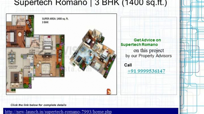 Supertech Romano   Reviews Call @ 09999536147 In Noida