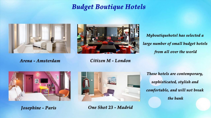 Myboutiquehotel.com is Specialist in Luxury Boutique Hotels Booking