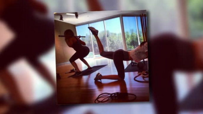 Khloe Kardashian Forgets Her Troubles, Works Out With Kendall Jenner
