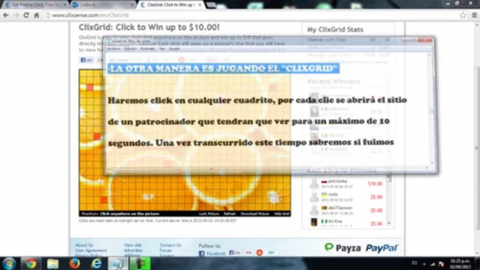 Como Ganar Dinero Desde Casa Con 'Clixsense' Y Sin Inertir Nada Prueba De Pago PayPal 2013 HD