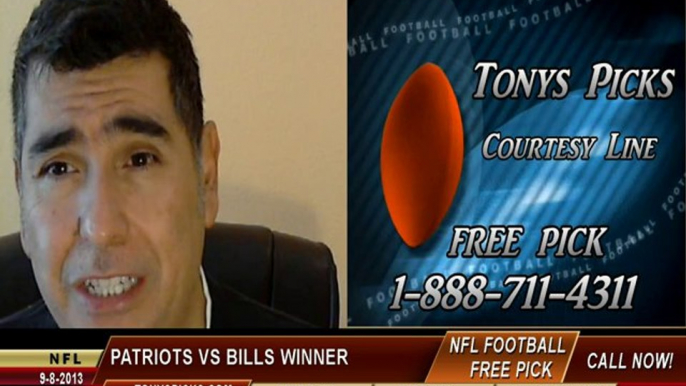 Buffalo Bills vs. New England Patriots Pick Prediction NFL Pro Football Odds Preview 9-8-2013