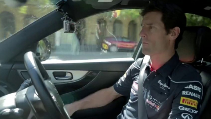 Mark Webber Visits Infiniti (2013 Australian Grand Prix)