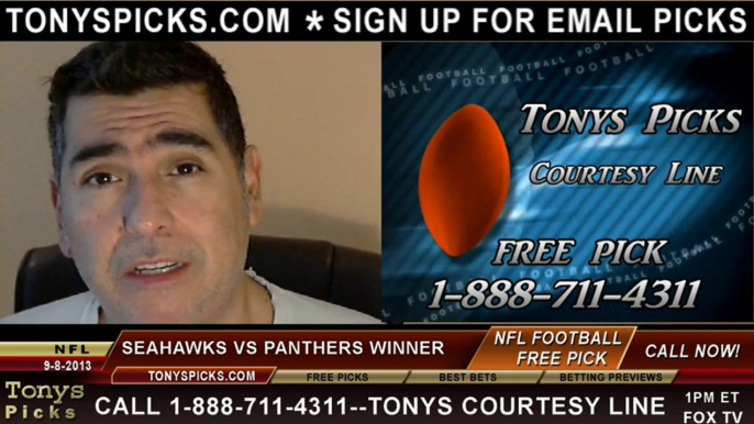 Carolina Panthers vs. Seattle Seahawks Pick Prediction NFL Pro Football Odds Preview 9-8-2013