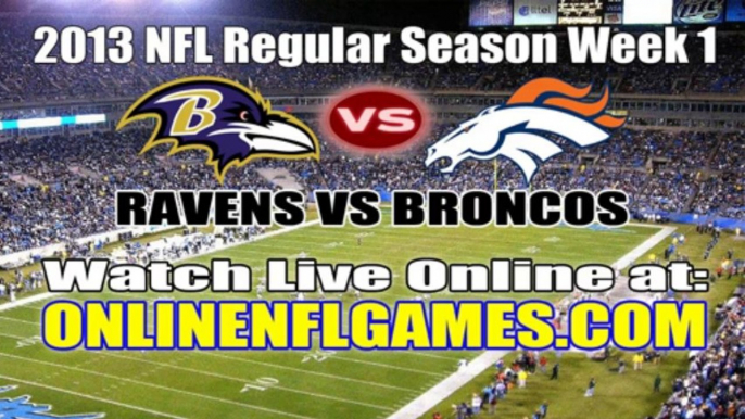 Watch Baltimore Ravens vs Denver Broncos Live NFL Streaming Online