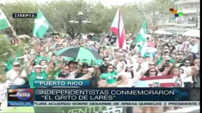 Independentistas de Puerto Rico conmemoraron "el grito de Lares"