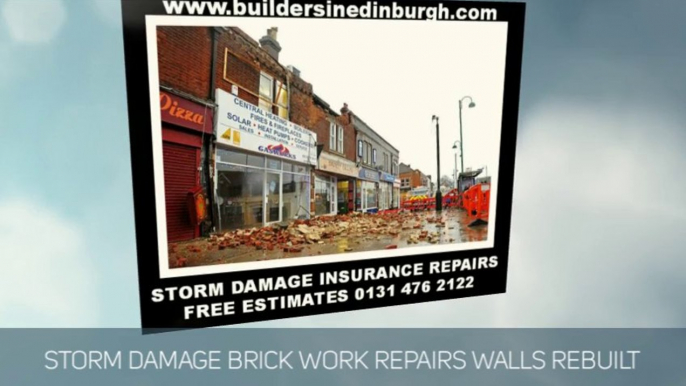 STORM Damage Emergency Roof Repairs Edinburgh,STORM Damage Insurance Repairs,  0131 476 2122