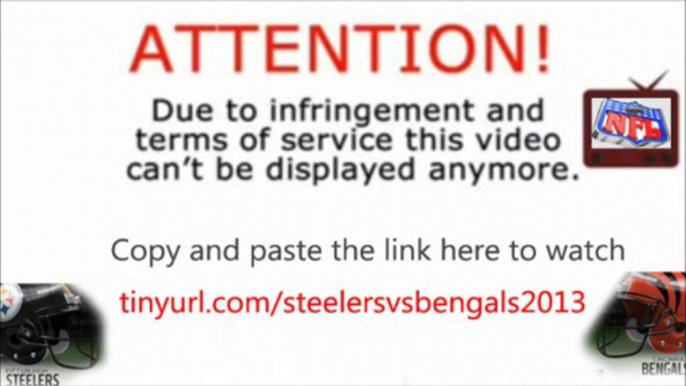 NFL - Pittsburgh Steelers vs Cincinnati Bengals Live Streaming Online|Watch HD