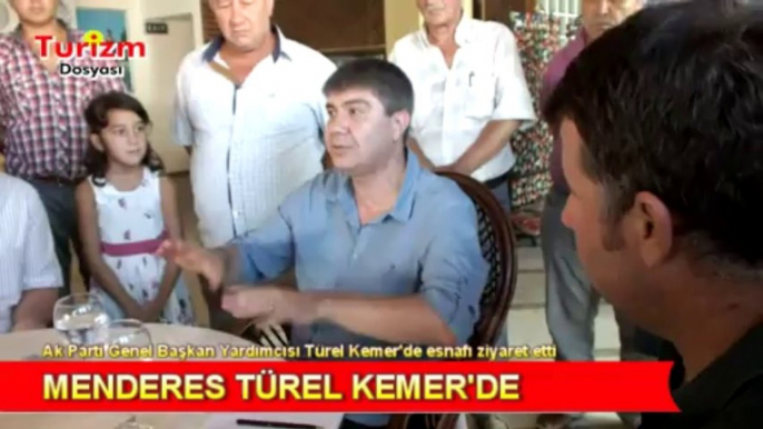 AK PARTİ GENEL BAŞKAN YARDIMCISI MENDERES TÜREL KEMER'DE ESNAFI ZİYARET ETTİ