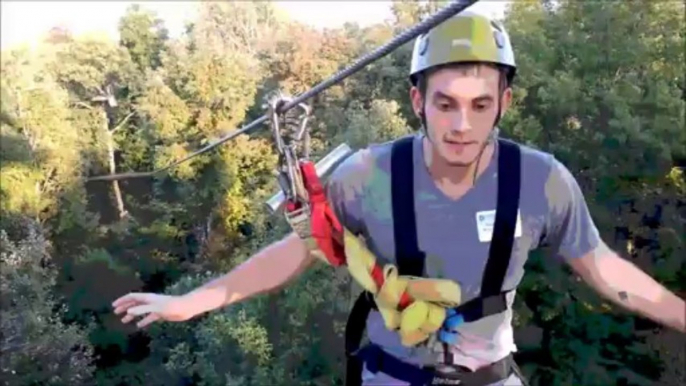 A Ziplining Adventure With WebTek :: A Magician In A Tree