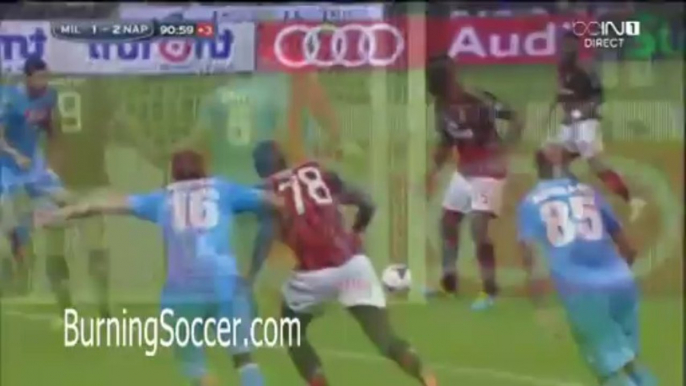 BurningSoccer.com -  AC Milan 1-2 Napoli Highlights 22.09.2013