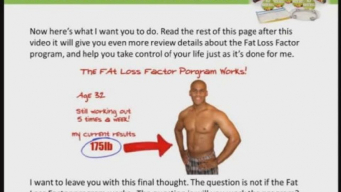 Fat Loss Factor Review - Fat Loss Factor, Losing Weight Product, Losing Weight