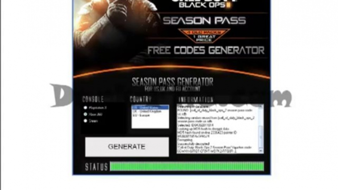 Black Ops 2 Season Pass Generator FREE Codes PC XBOX360 PS3 2013