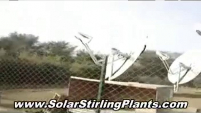 Solar Stirling Motor - Solar Stirling Generator - Solar Stirling Power- Solar Stirling Plant