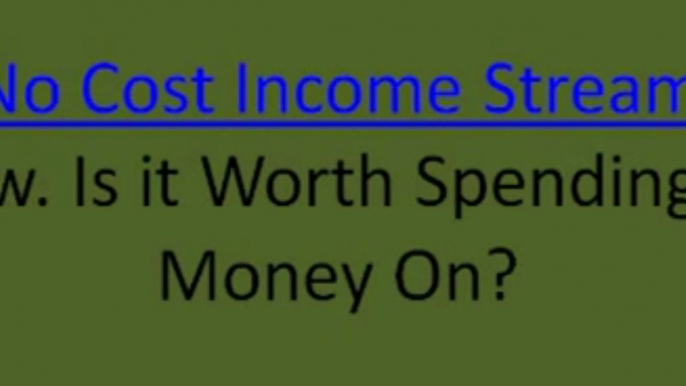 No Cost Income Stream System Review. Don't Buy No Cost Income Stream until you see this!!