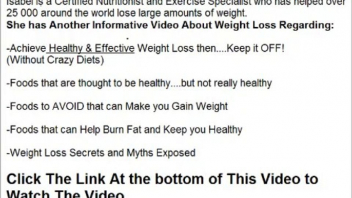 How to Lose Weight Fast - The truth about Fat Burning Foods and Weight Loss Programs