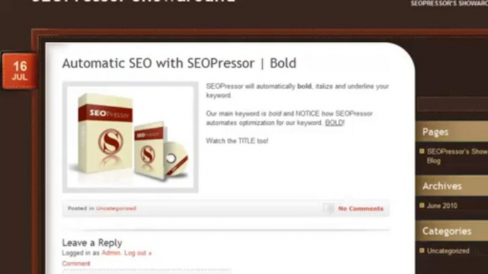 SEOPressor - Powerful Search Engine Optimization WordPress Plugin