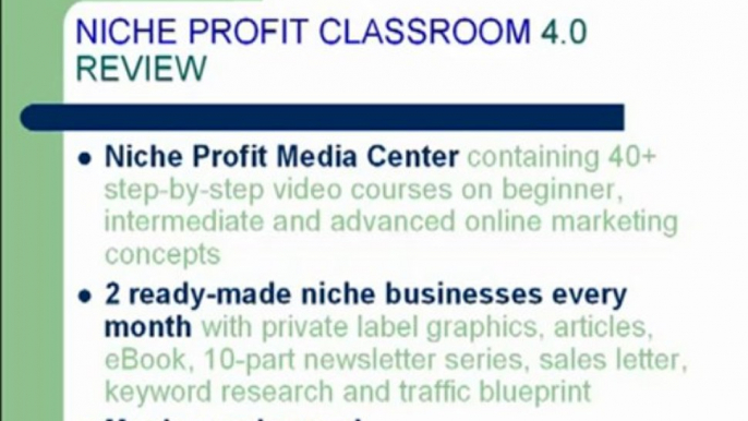 Get Niche Profit Classroom 4.0 Today!|Honest Niche Profit Classroom 4.0 Review