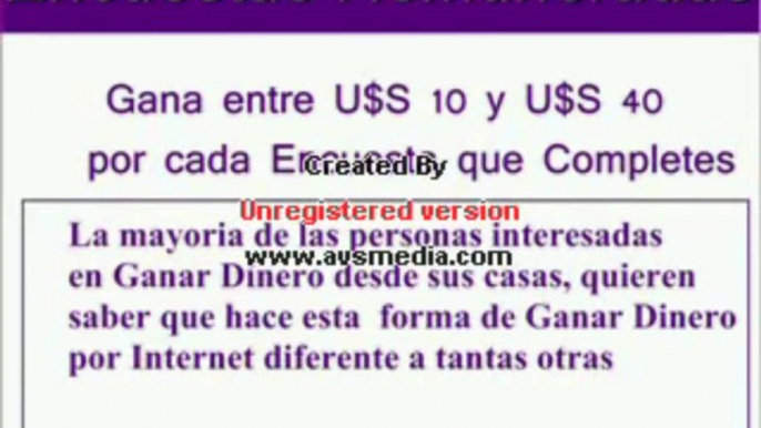 Real (Encuestas Remuneradas) Pagan en Dolares