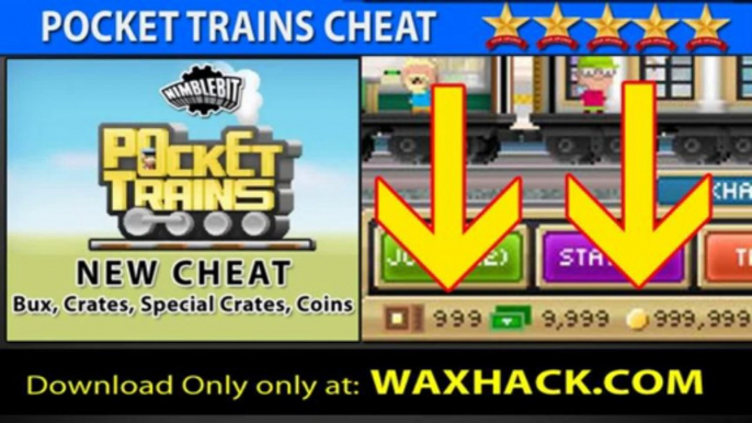 Pocket Trains Bux Cheat for iOS and Android- Crates and Special Crates Cheat Codes