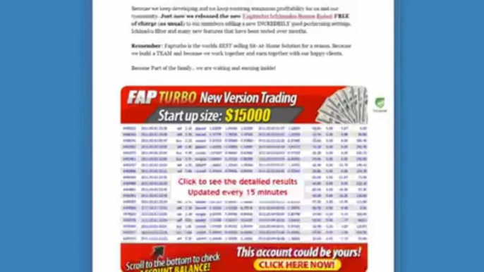 FAP TURBO - FIRST REAL MONEY AUTOMATED FOREX TRADING ROBOT