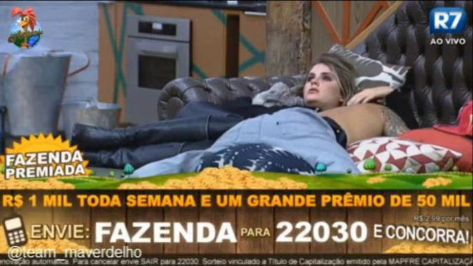 Barbara diz que Mateus está a 100 dias aguentando ela, noite 26/09