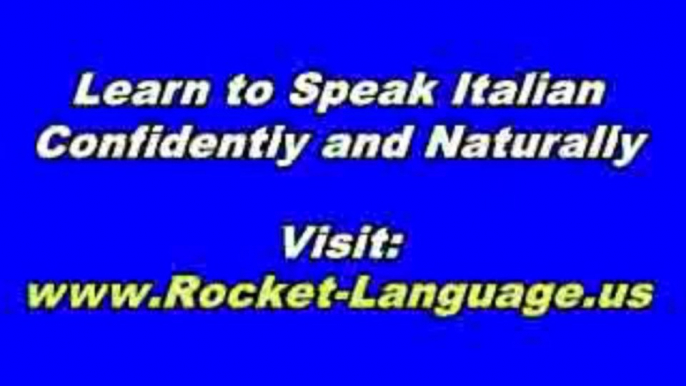 Learn How To Speak Italian with Rocket Italian Free Lessons Day 1