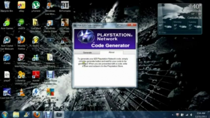 PSN Code Generator 2013.{Link Down in Description}