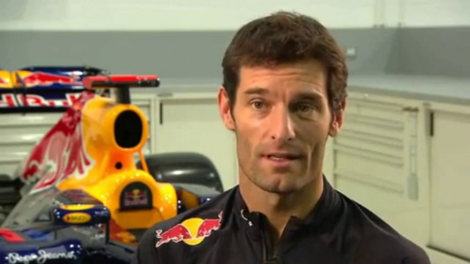 F1 2012: Mark Webber interview (Red Bull RB8 Launch)