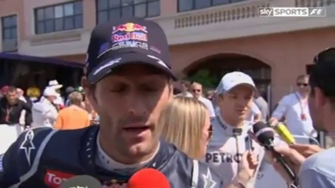 Sky Sports F1: Mark Webber takes pole (2012 Monaco Grand Prix)