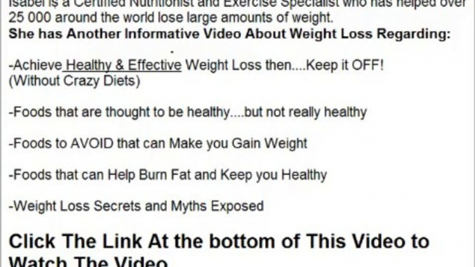 How to Lose Weight Fast - The truth about Fat Burning Foods and Weight Loss Programs .flv