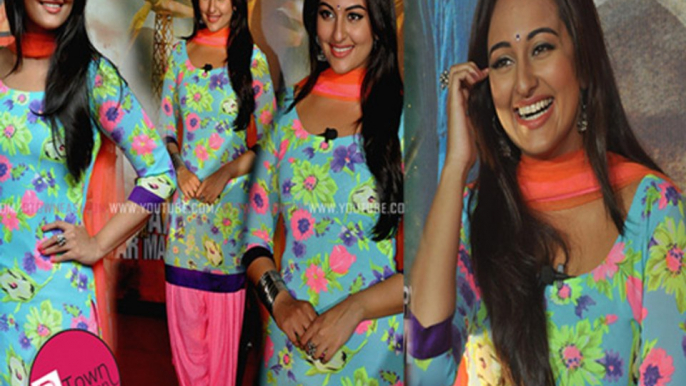 Sonakshi Sinhas Neon Statement at R.Rajkumar Trailer Launch