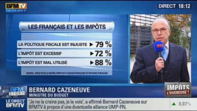 BFM Story: le sondage de l'Ipsos:  79% des français jugent la politique fiscale du gouvernement injuste - 14/10