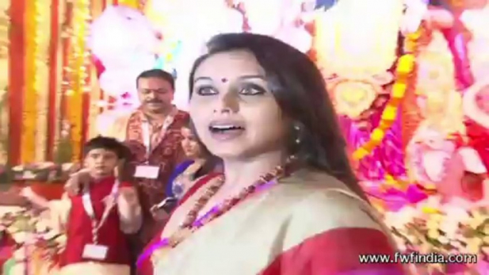 RANI MUKHERJEE AT ASHTMI DURGA PUJA