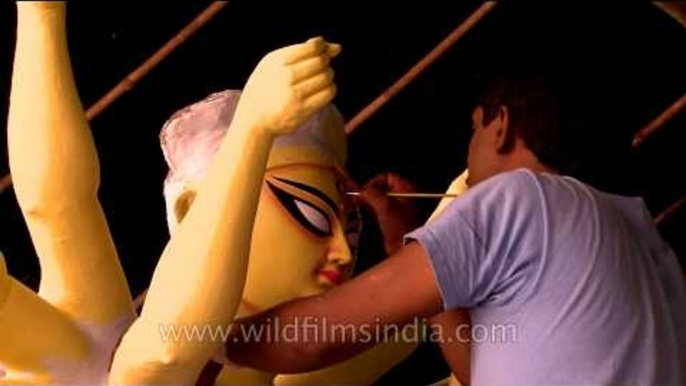 Clay artists readying up Goddess idols for Durga Puja