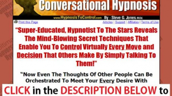 Ultimate Conversational Hypnosis Steve G Jones + Ultimate Conversational Hypnosis Steve G Jones Down