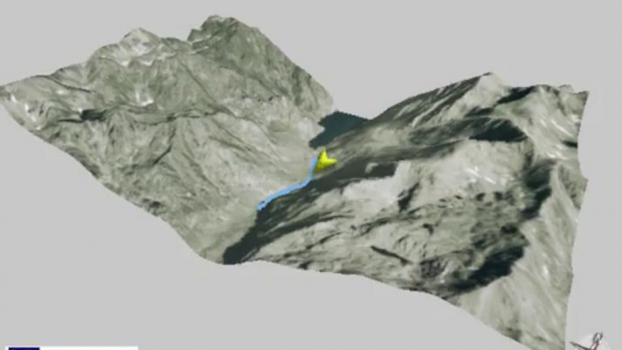 Profil Randonnée 3D Cascade de Labinas (1790m) Pyrénées Ariège