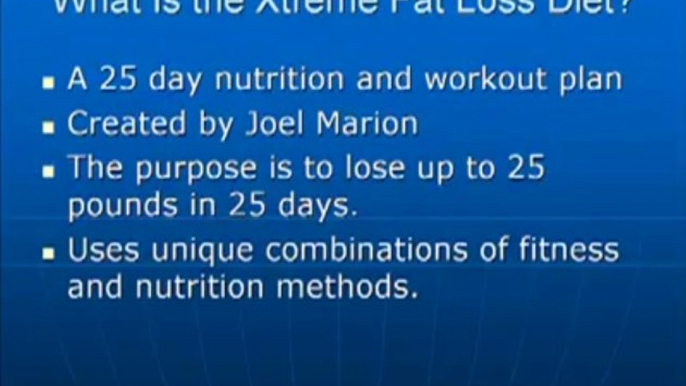 Xtreme Fat Loss Diet Review - Does The Joel Marion Diet Work?