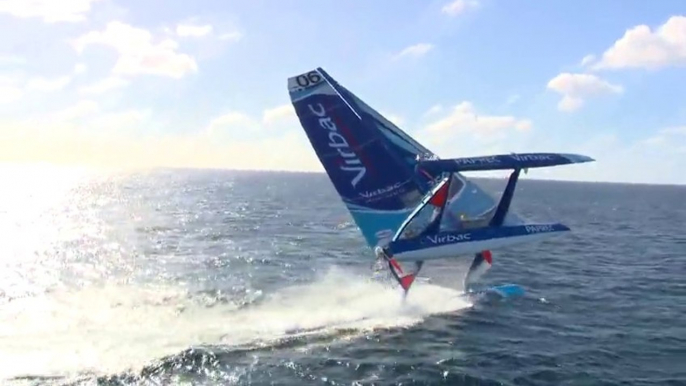 Chavirage du Trimaran VIRBAC-PAPREC!!! Jean-Pierre Dick & Roland Jourdain - Transat Jacques Vabre 2013