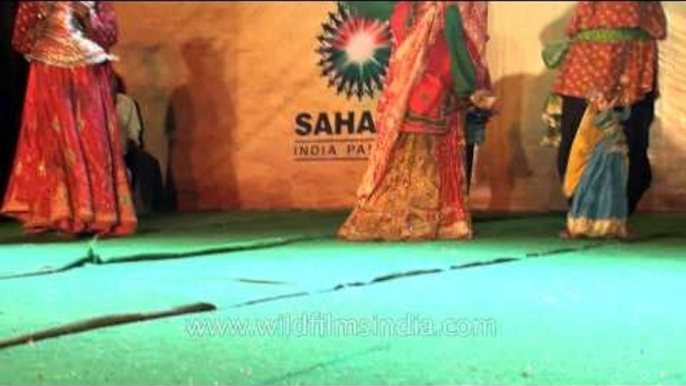 Puppets dancing to the dhol beats - Durga Puja Celebrations at CR Park, Delhi