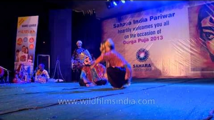 Human Puppet Show - Durga Puja Celebrations at CR Park in Delhi