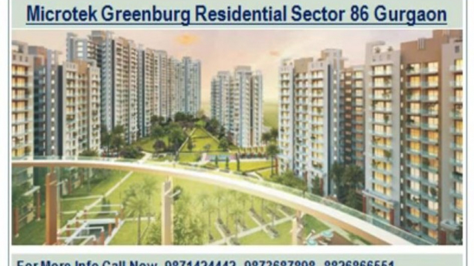 ~//Microtek Greenburg~*//9871424442//*~Residential flat sector 86 gurgaon