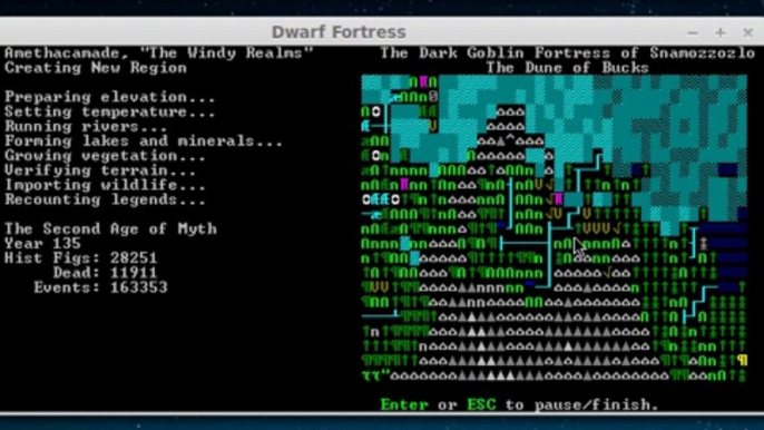 Dwarf Fortress Lets Play 0 - Creating a new world - The Windy Realms