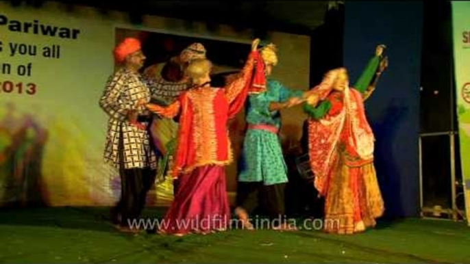 Puppet Show by Rajasthani Artists at Sahara India Pariwar Durga Puja in CR Park, Delhi