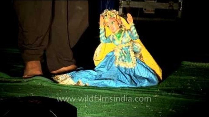 Puppet dance during Durga Puja celebration at CR Park, Delhi