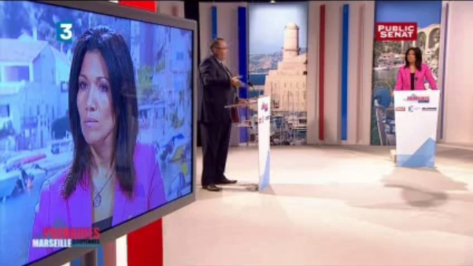 Débat décisif des primaires citoyennes à Marseille - Samia Ghali / Patrick Mennucci